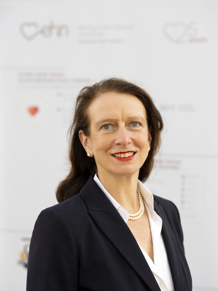 Portrait of Birgit Beger, Chief Executive Officer of the European Heart Network