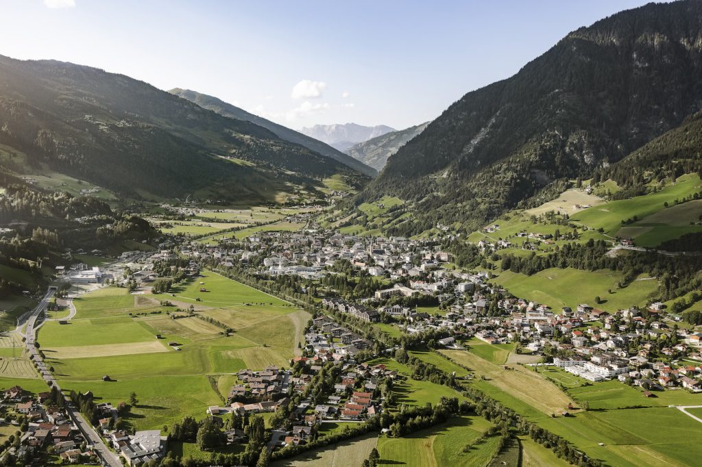 View of the Gastein valley and its mountains